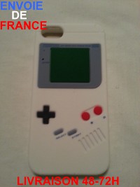 Coque iphone 5 game boy blanc