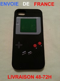 Coque iphone 5 game boy noir