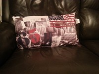 Coussin Etats Unis New York