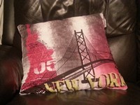 Coussin Etats Unis Pont de Brooklyn